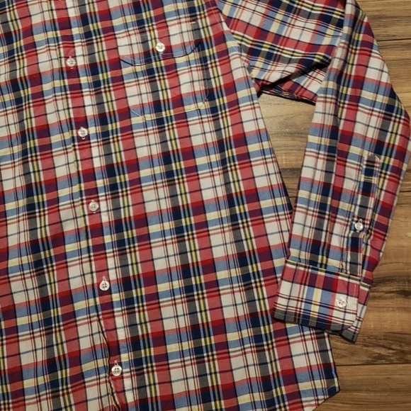 Five Four Men's Long Sleeve Plaid Shirt Dressy Multicolor Size Large - Picture 11 of 11